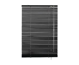 GARDINIA Aluminium Venetian Blind, Visual Protection, Light Protection, Glare Protection, Wall and Ceiling Mounted, Aluminium Venetian Blind, Black, 90 x 175 cm