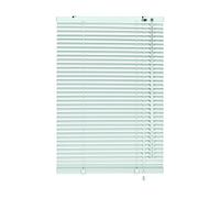 GARDINIA Aluminium Venetian Blinds, Visibility, Light and Glare Protection, Wall and Ceiling Mounting, Mounting Kit Included, Aluminium Venetian Blinds, Silver/White, 120 x 140 cm (WxH), 33833