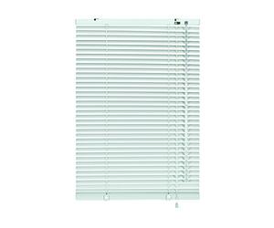 GARDINIA Aluminium Venetian Blinds, Visibility, Light and Glare Protection, Wall and Ceiling Mounting, Mounting Kit Included, Aluminium Venetian Blinds, Silver/White, 120 x 140 cm (WxH), 33833