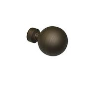 Gardinia Ball 2 x End Piece Metal Cappuccino for Curtain Technique Diameter 19 mm Cappuccino