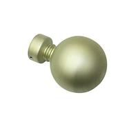 Gardinia Ball 2 x End Piece Metal Champagne for Curtain Technique Diameter 19 mm