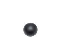 Gardinia Ball 2 x End Piece Metal Curtain Technique Diameter, Matte Black, Ø 16 mm