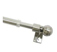 Gardinia Bar Ø 8/10 mm 80-140, Metal Stainless Steel Finish, 80-140 cm