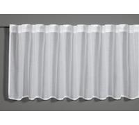 Gardinia Batiste Bistro Curtain Plain White 140 x 45 cm