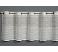 Gardinia Bistro Curtain Woven Stripes Beige 140 x 45 cm