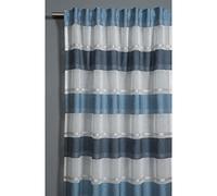 Gardinia Blackout Curtain with Concealed Tabs and Tape 140 x 175 cm White/Blue