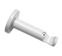 Gardinia Bracket Ø 20 mm 8, Metal, White, 8 x 8 x 0.02 cm