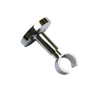 Gardinia Ceiling Support for Curtain Rod, with Metal Mounting Plate, 1-Track Open, Includes All Mounting Parts, Chicago Series, Diameter 20 mm, Chrome
