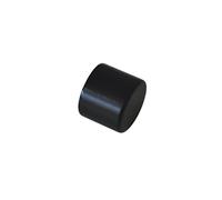 GARDINIA Chicago Series Curtain Pole End Caps Diameter 20 mm Metal Matt Black Pack of 2
