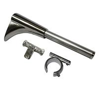 Gardinia Chicago Series Universal Wall Bracket with Ring and Cross Adaptor for Curtain Rods Diameter 20 mm Metal Stainless Steel Look