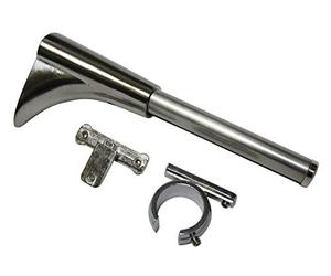 Gardinia Chicago Series Universal Wall Bracket with Ring and Cross Adaptor for Curtain Rods Diameter 20 mm Metal Stainless Steel Look
