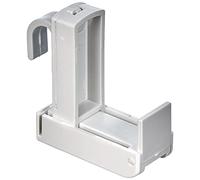 Gardinia Clamp Bracket For Curtain Rod, 2-Pack, White, Plastic