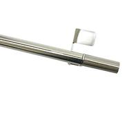 Gardinia Clamping Rod, Rotating Bar, Drill- and Screw-less Assembly, Press&Go Filigrano Cylinder, 8/10 mm Diameter, 50-80 cm Long, Metal, Stainless Steel Finish