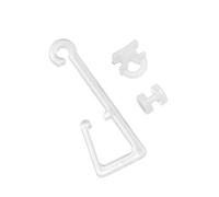 Gardinia Clear Polyresin Eyelet Hook