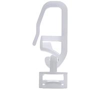 GARDINIA Click glider Maxi with Pleated Hooks, 20 Pieces, Plastic, White