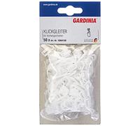 GARDINIA Click gliders with curtain hooks (pleated hooks), for GE and P2UE curtain rails, material -POM, washable, white, pack of 50