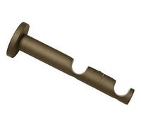 Gardinia Combination Support 2-Track Open for Diameter 19 mm Cappuccino 9/6 cm Metal