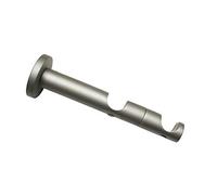 Gardinia Combination Support 2-Track Open for Diameter 19 mm Silver 9/6 cm Metal