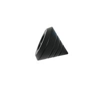 Gardinia Cone Profile, 2 x end Piece, Metal, matt Black, for Curtain Technology, Diameter, Ø 16 mm