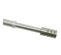Gardinia Curtain bar Ø 10 mm 40-65, Metal, Stainless Steel Finish, 40-65 cm