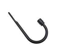 Gardinia Curtain Holdback, Combinable, Includes Installation Supplies, Length: 7.5 cm, Metal, Black Matte, 11528