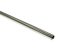 Gardinia Curtain Pole with Inner Rail I Diameter 20 mm Chrome 160 cm
