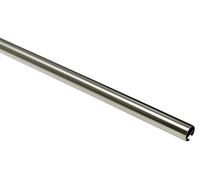 Gardinia Curtain Pole with Inner Rail I Diameter 20 mm Stainless Steel Look 160