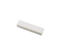 GARDINIA Curtain rail connector, ideal for guide rail, for connecting 13 mm aluminum rails, 6 cm length, plastic, white