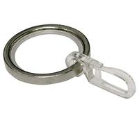 GARDINIA Curtain Rings for Curtain Rods with 20 mm Diameter - 10 pieces