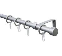 Gardinia Curtain Rod, Aluminum Silver, 130-240 cm 32881