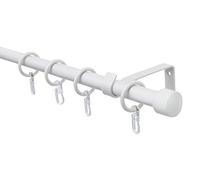 Gardinia Curtain Rod, Aluminum White, 130-240 cm, 32883