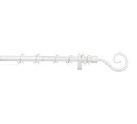 Gardinia Curtain Rod, Aluminum White, 130-240 cm, 5858