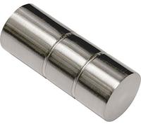 GARDINIA Curtain Rod Finials, 2 x Cylindrical Finials, Windsor Series, Metal, Stainless Steel, Ø 25 mm