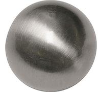 GARDINIA Curtain Rod Finials, 2 x Finial Balls, Memphis Series, Metal, Stainless Steel, Ø 16 mm