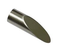 Gardinia Curtain Rod Finials, Aluminum Stainless Steel Finish, Ø 16 mm