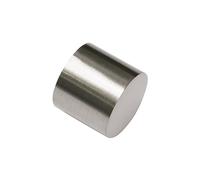 Gardinia Curtain Rod Finials, Aluminum Stainless Steel Finish, Ø 16 mm, 30103