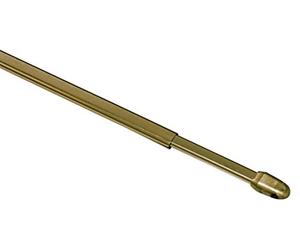 Gardinia Curtain Rod, Metal/Plastic, Brass, 40-65 cm, 1251
