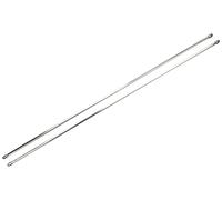 Gardinia Curtain Rod, Metal/Plastic, Chrome, 100-160 cm