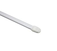Gardinia Curtain Rod, Metal/Plastic, White, 50-80 cm