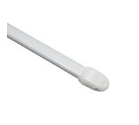 Gardinia Curtain Rod, Metal/Plastic, White, 80-120 cm