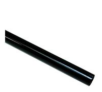 GARDINIA Curtain Rod, Metal Rod, Chicago Series, 20 mm Diameter, 160 cm Long, Black