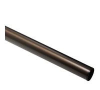 Gardinia Curtain Rod, Metal Rod, Chicago Series, 20 mm Diameter, 160 cm Long, Bronze