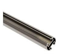 Gardinia Curtain Rod, Metal Rod with Inner Tracks, Chicago Series, 20 mm Diameter, 160 cm Long, Chrome