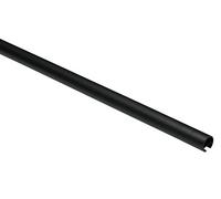 Gardinia Curtain rod with inner rail, diameter 16 mm, matt black, 160 cm, Metal