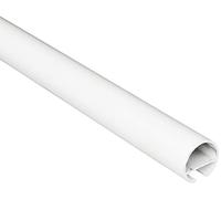 Gardinia Curtain rod with inner rail, diameter 20 mm, white, 120 cm, Metal
