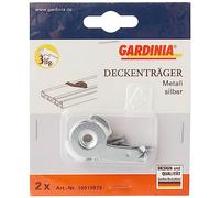 Gardinia Curtain Track, Aluminum Silver, 2.5 x 1.6 cm