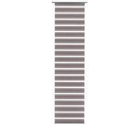GARDINIA Panel Curtain (1 piece), Sliding, Double Rolling Blind Feel, Panel Curtain Day + Night, Innovative + Patented Technology, Melange Brown, 60 x 245 cm (WxH)