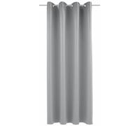 Gardinia Dimout Plain Eyelet Curtains 140 x 245 cm Charcoal Grey