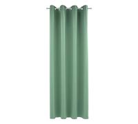 Gardinia Dimout Plain Green Eyelet Curtains 140 x 245 cm