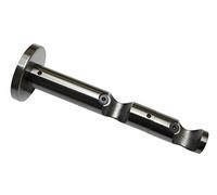 Gardinia Bracket Ø 20 mm Titan 8/6, Metal, Titanium, 8 x 8 x 0.02 cm